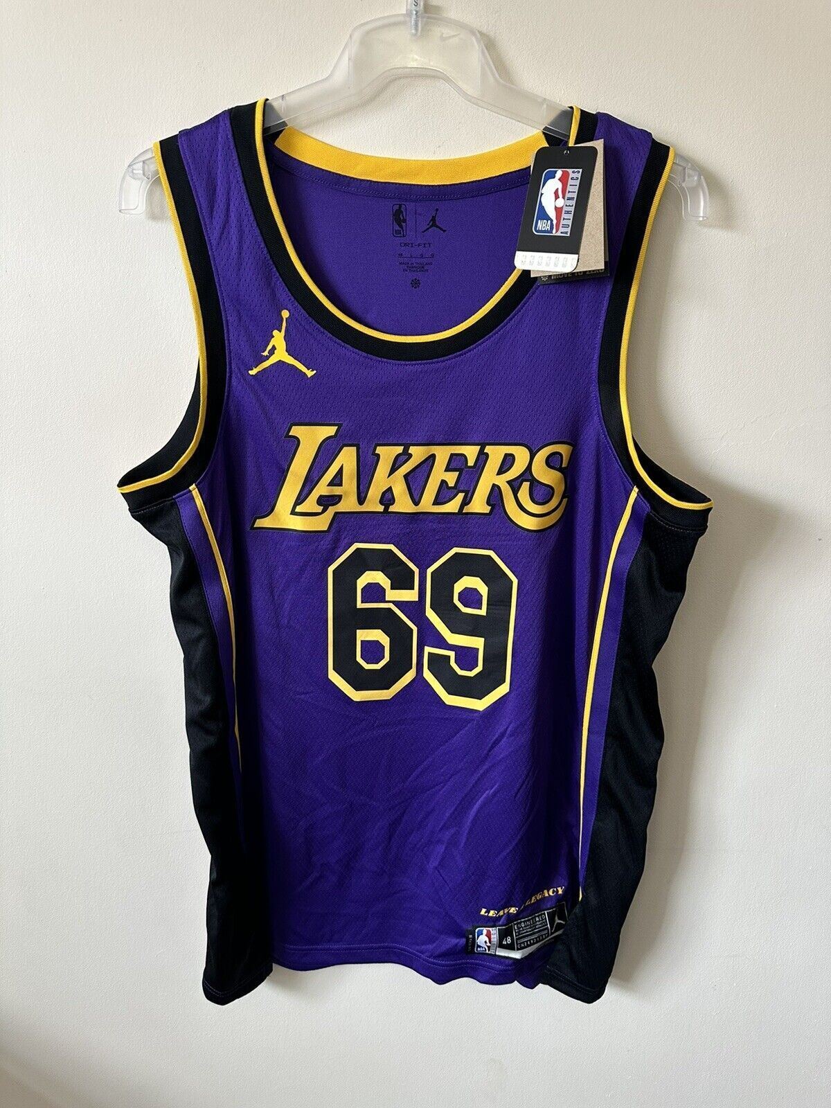 Nike Jordan NBA LA Lakers Statement Edition Jersey GJ L R M 69 Men’s L