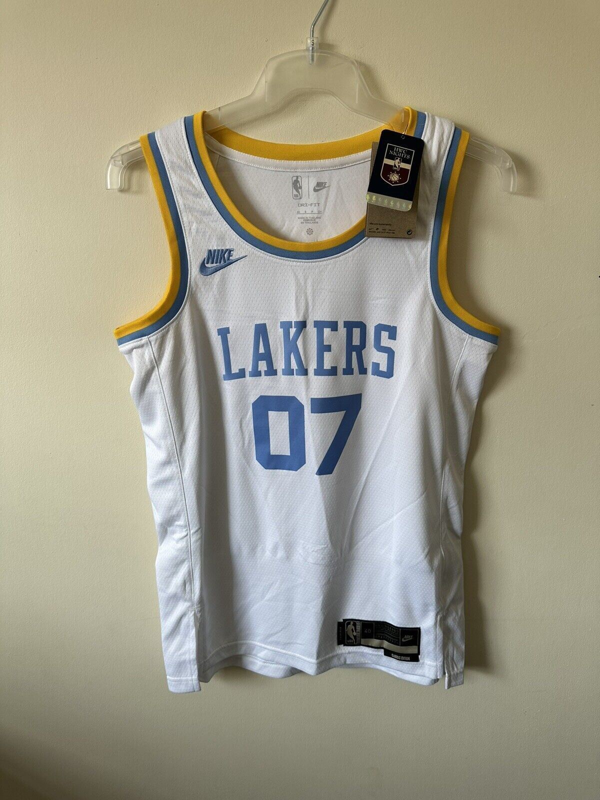 Nike NBA LA Lakers Basketball Jersey JENN 07 Classic Edition Jersey Men’s Small