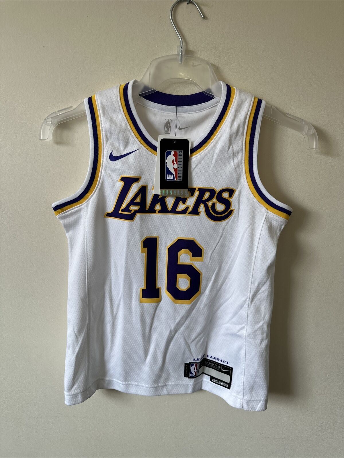 Nike NBA LA Lakers Association Edition Jersey ALVARO 16 L Youth 8-10 Years