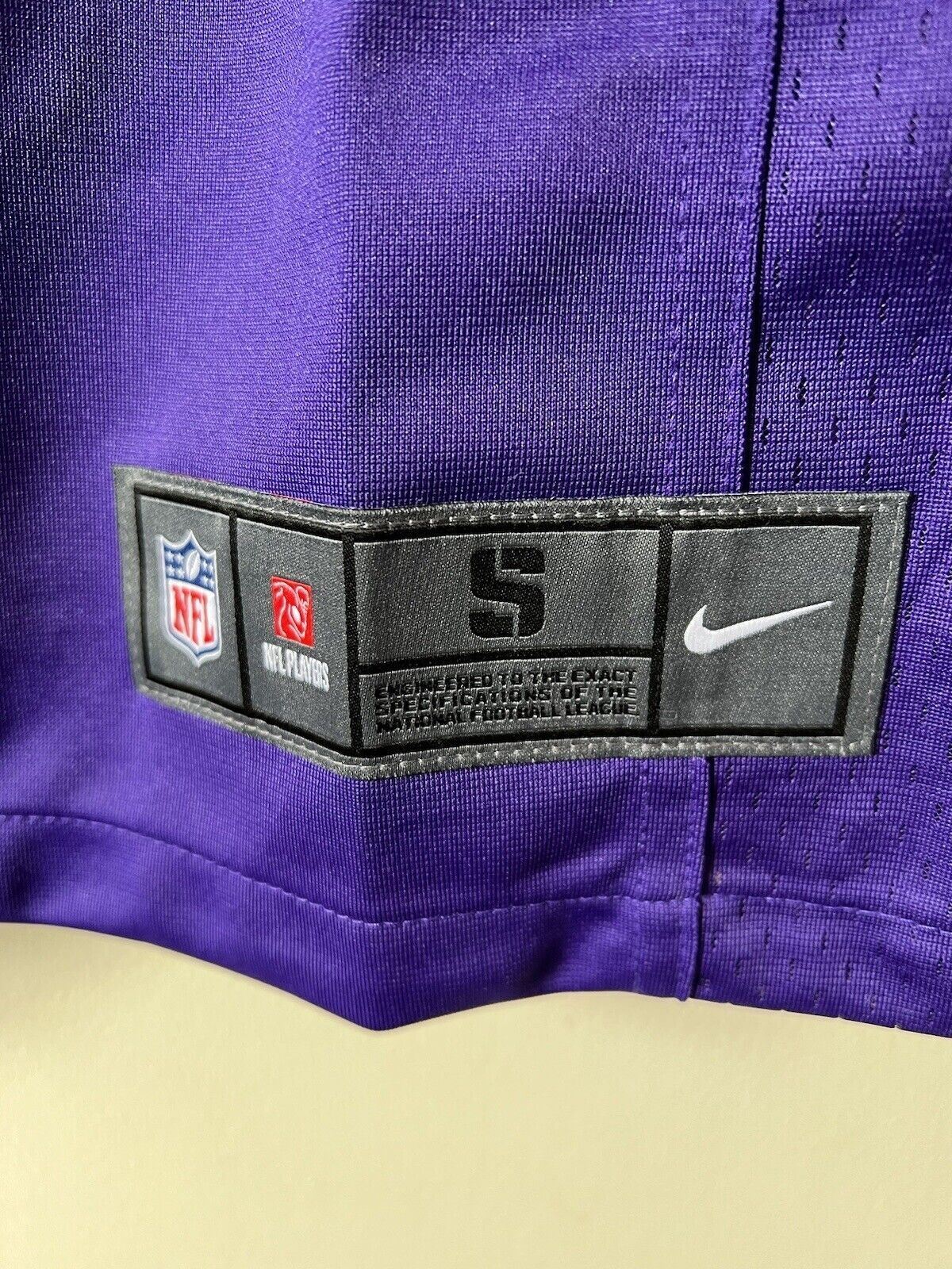 Nike NFL Minnesota Viking’s Game Jersey SENG Mens Size Small