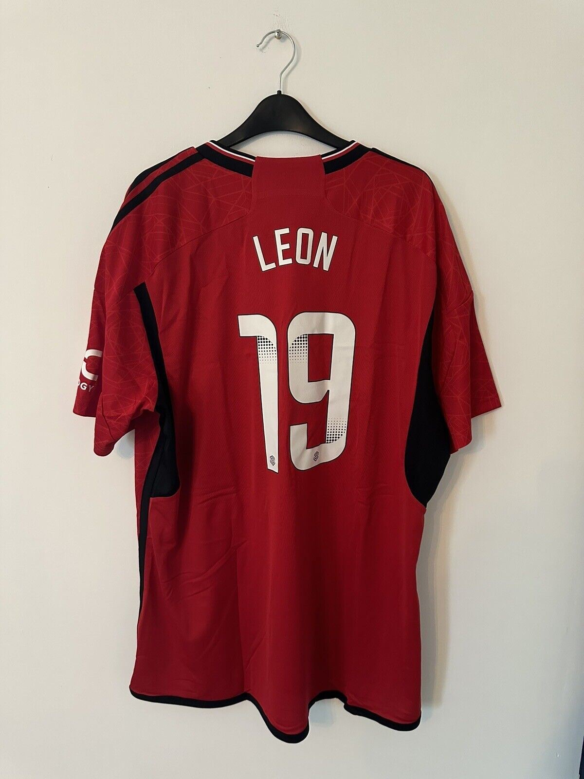 Adidas Manchester United Home Shirt 2023/24 LEON Mens 2XL