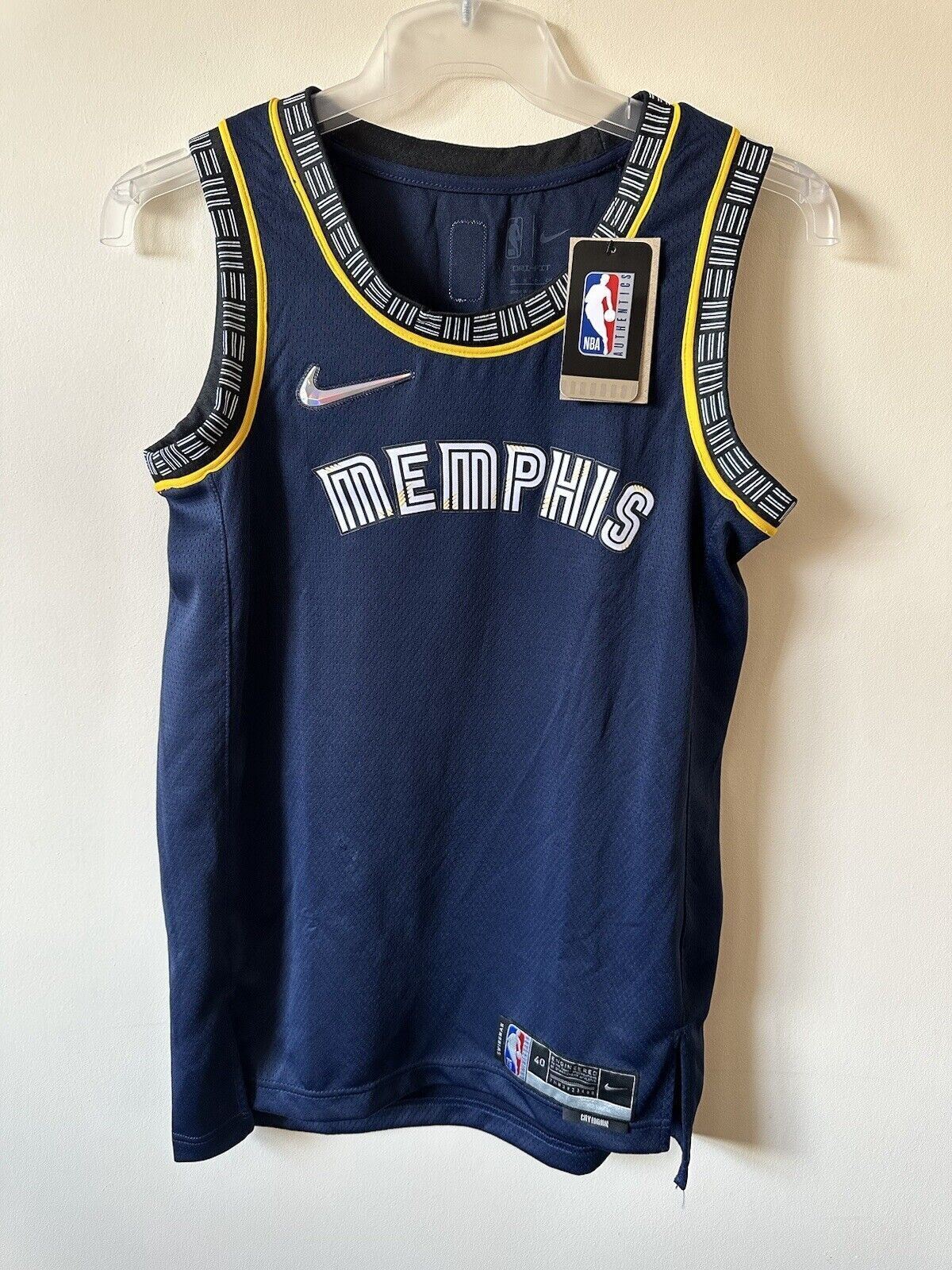 Nike NBA Memphis Grizzlies City Edition 75th Anniversary Jersey MORANT 12 Small