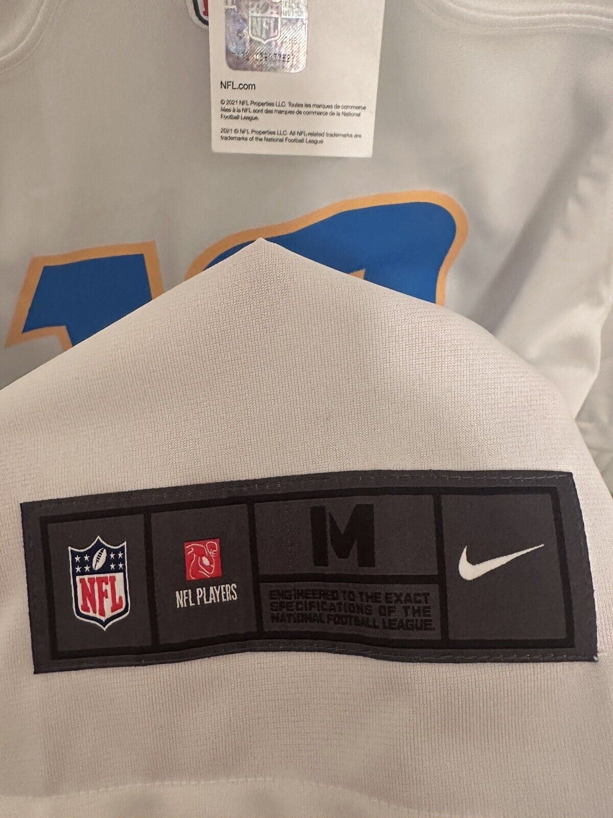 Nike NFL Los Angeles Chargers Game Jersey - HERBERT 10 - Men’s Size Medium