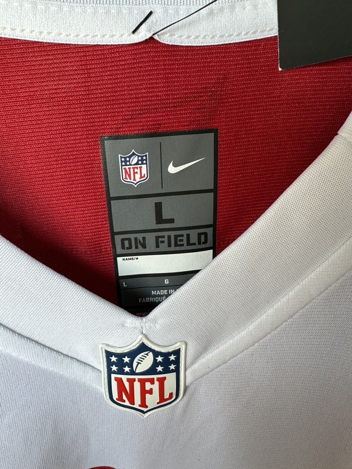 Nike NFL Arizona Cardinals Game Jersey HOPKINS 10 Mens Size Large