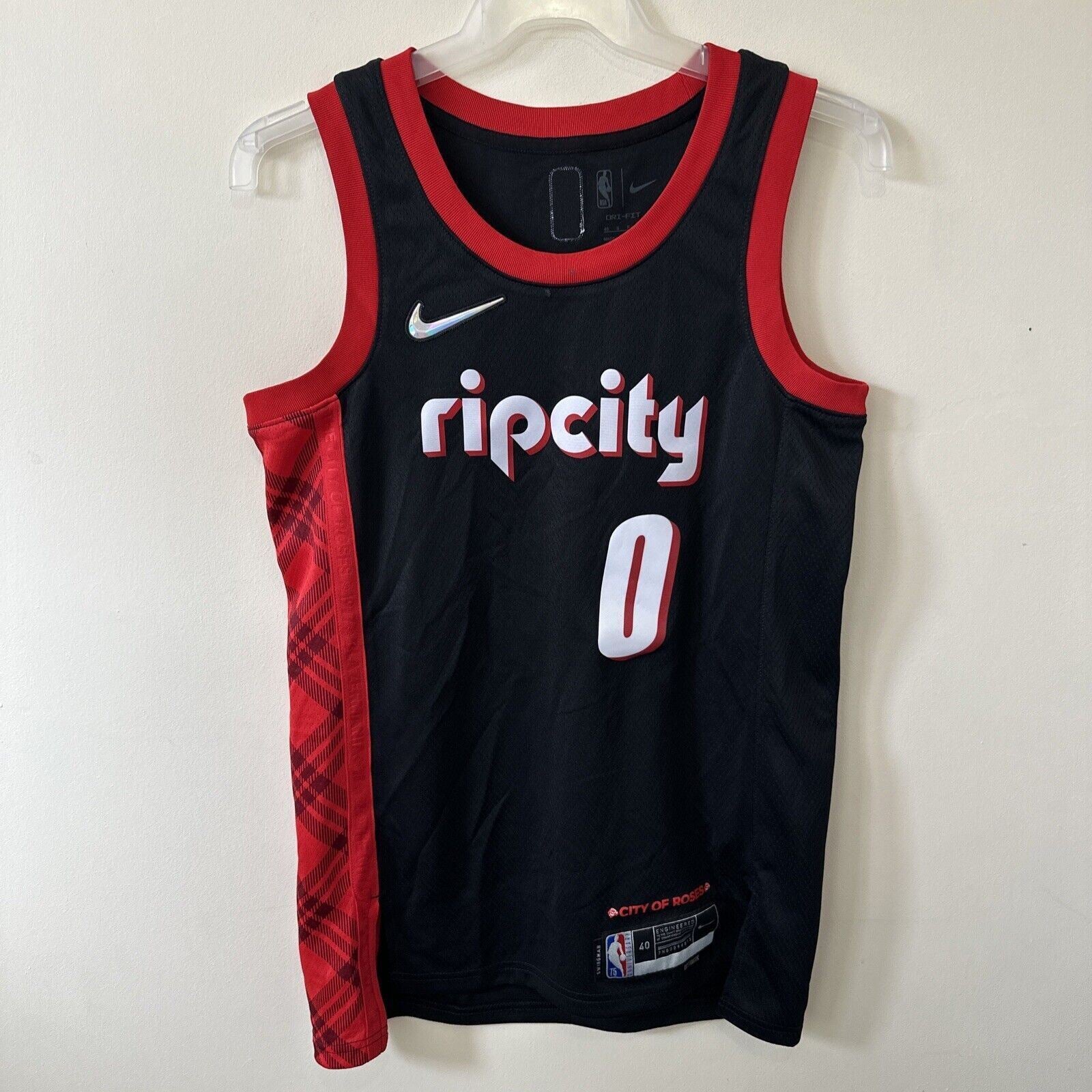 Nike NBA Portland Trail Blazers City 75th Edition Jersey LILLARD 0 Men’s Small