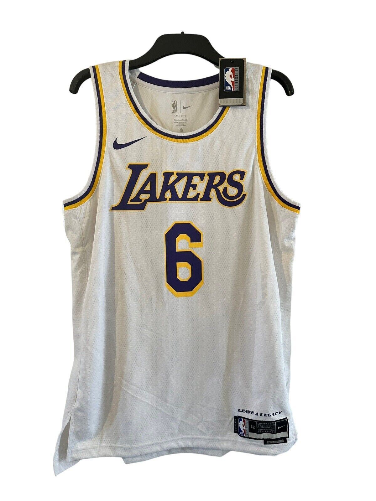 Nike NBA LA Lakers Association Edition Jersey JAMES 6 Men’s XL *DF*