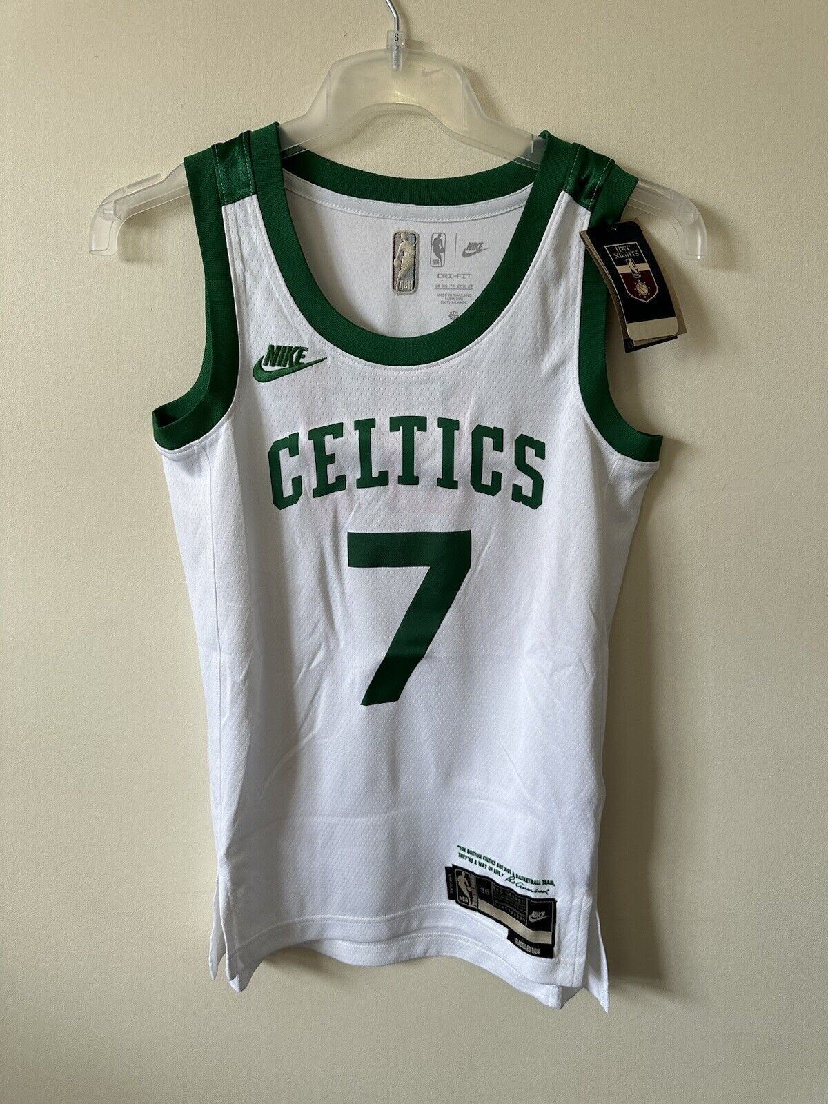 Nike NBA Boston Celtics Classic Edition Jersey BROWN 7 Basketball Mens XS