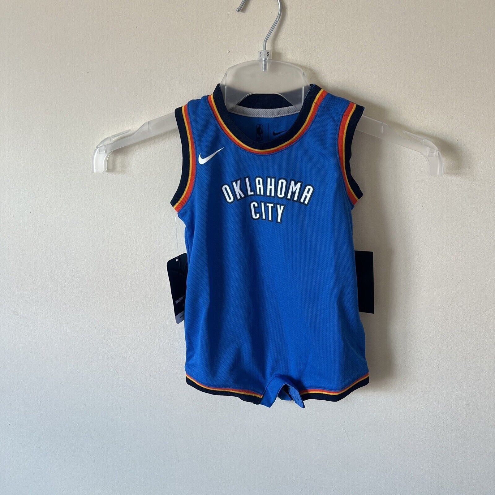 Nike NBA Oklahoma City Baby Grow One Piece Jersey 12M
