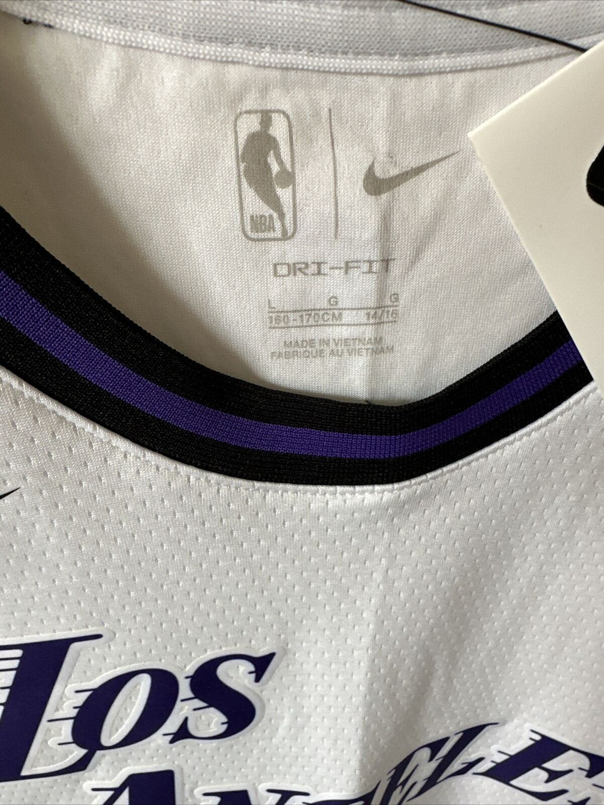 Nike NBA LA Lakers City Edition Jersey Youth 12-13 Years *Df
