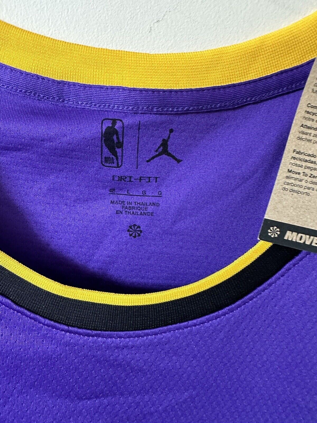 Nike Jordan NBA LA Lakers Statement Edition Jersey TWIN ONE 01 Men’s Large