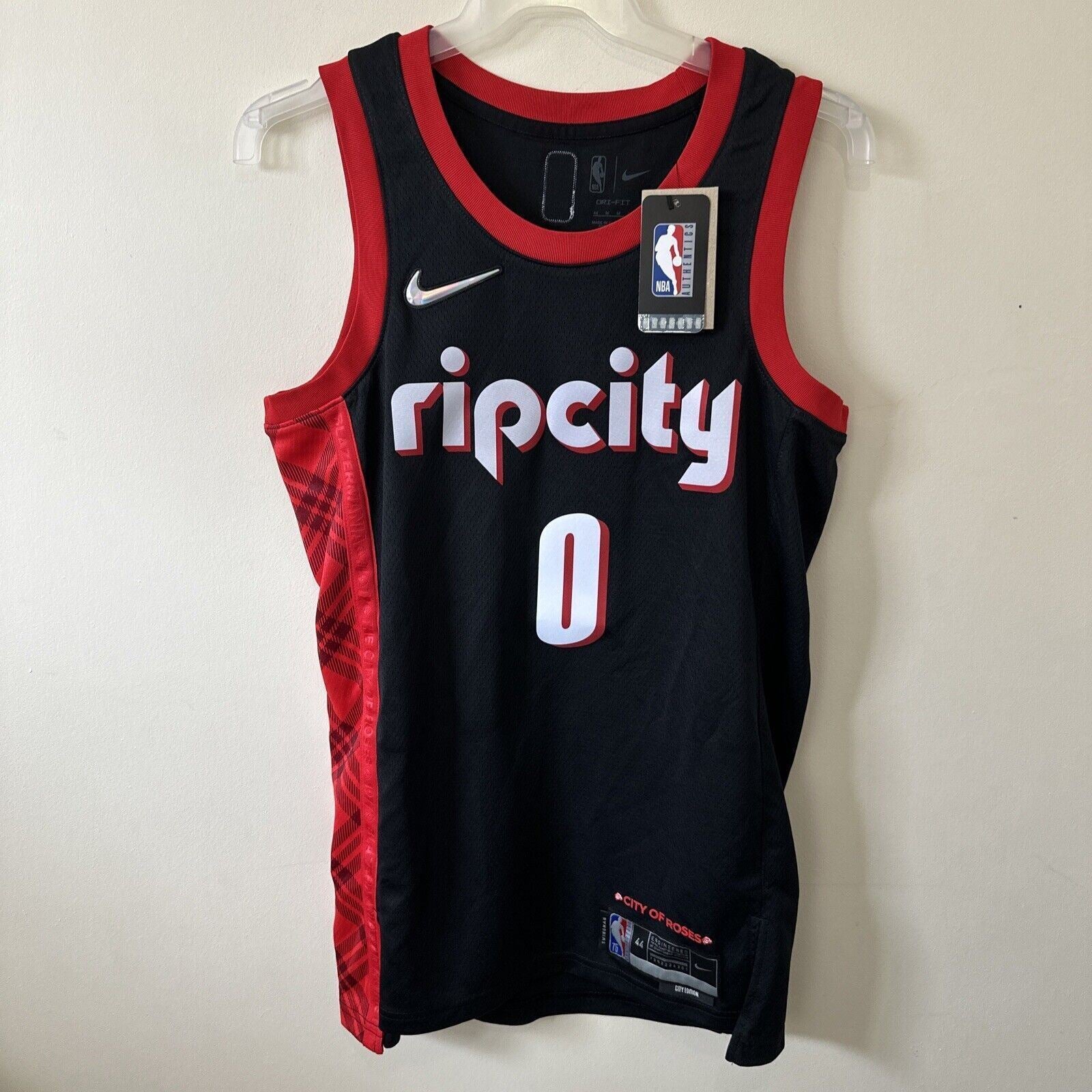 Nike NBA Portland Trail Blazers City 75th Edition Jersey LILLARD 0 Men’s Medium