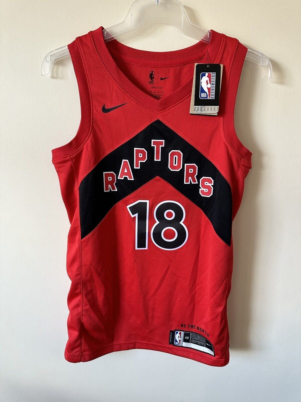 Nike NBA Toronto Raptors Icon Edition Jersey UDVARI 18 Basketball Men Small
