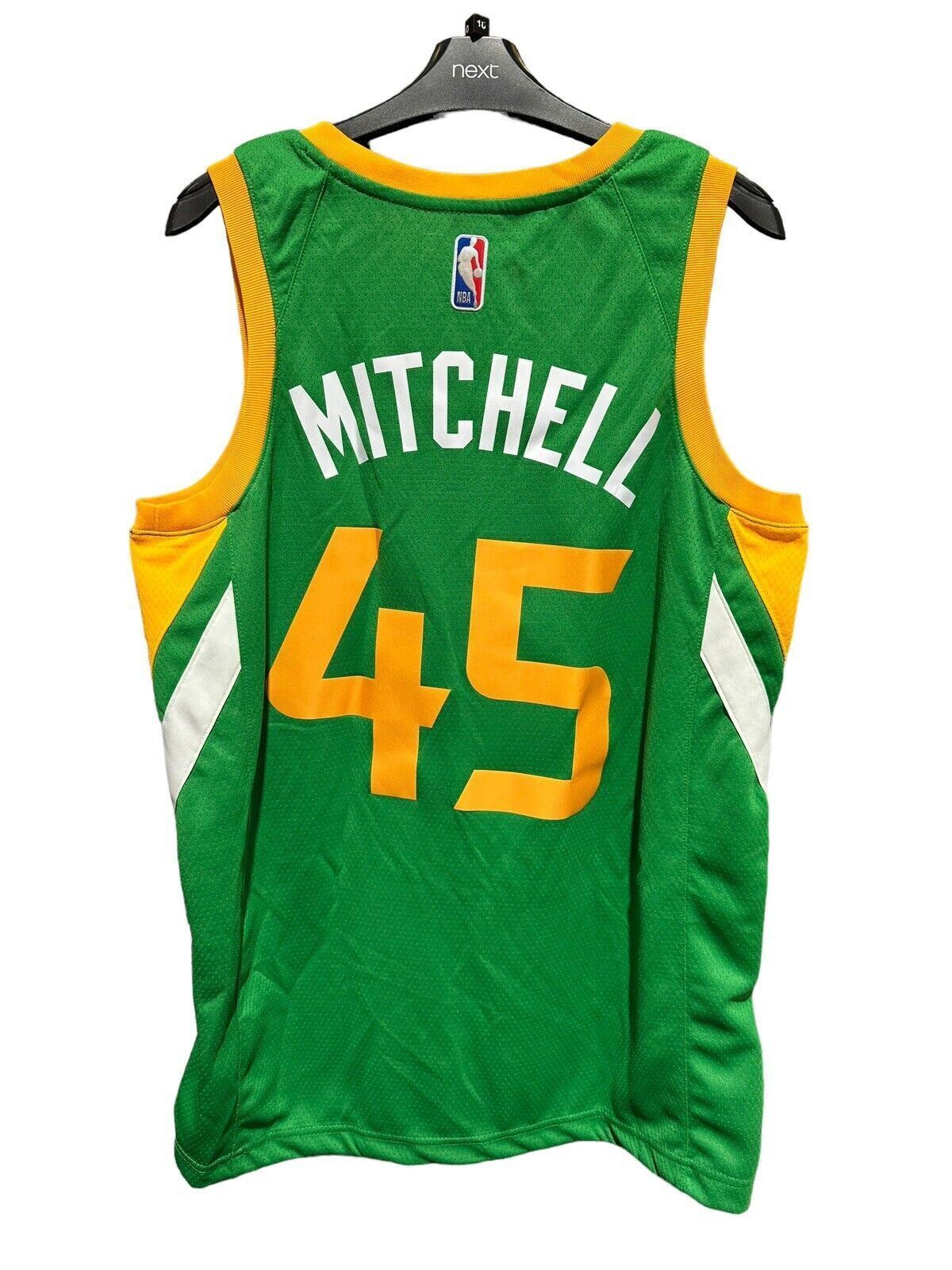 Nike NBA Utah Jazz Earned Edition Jersey MITCHELL 45 Basketball Mens Medium