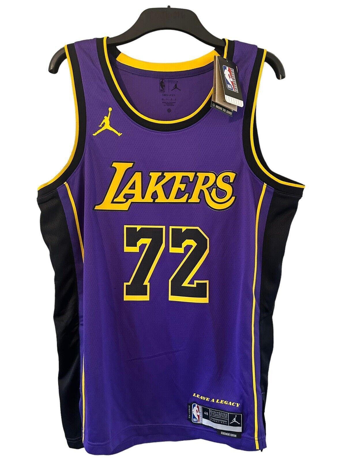 Nike Jordan NBA LA Lakers Statement Edition Jersey CLOSE 72 Men’s Large *DF*