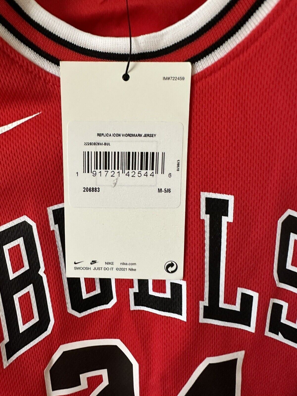 Nike NBA Chicago Bulls Icon Edition Jersey KONSTANTIN Youth 6-8 Years