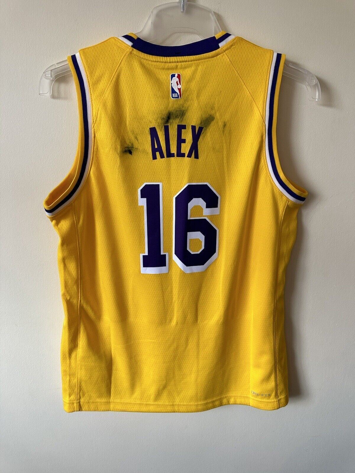 Nike NBA LA Lakers Icon Edition Jersey ALEX 16 Youth 12-13 Years