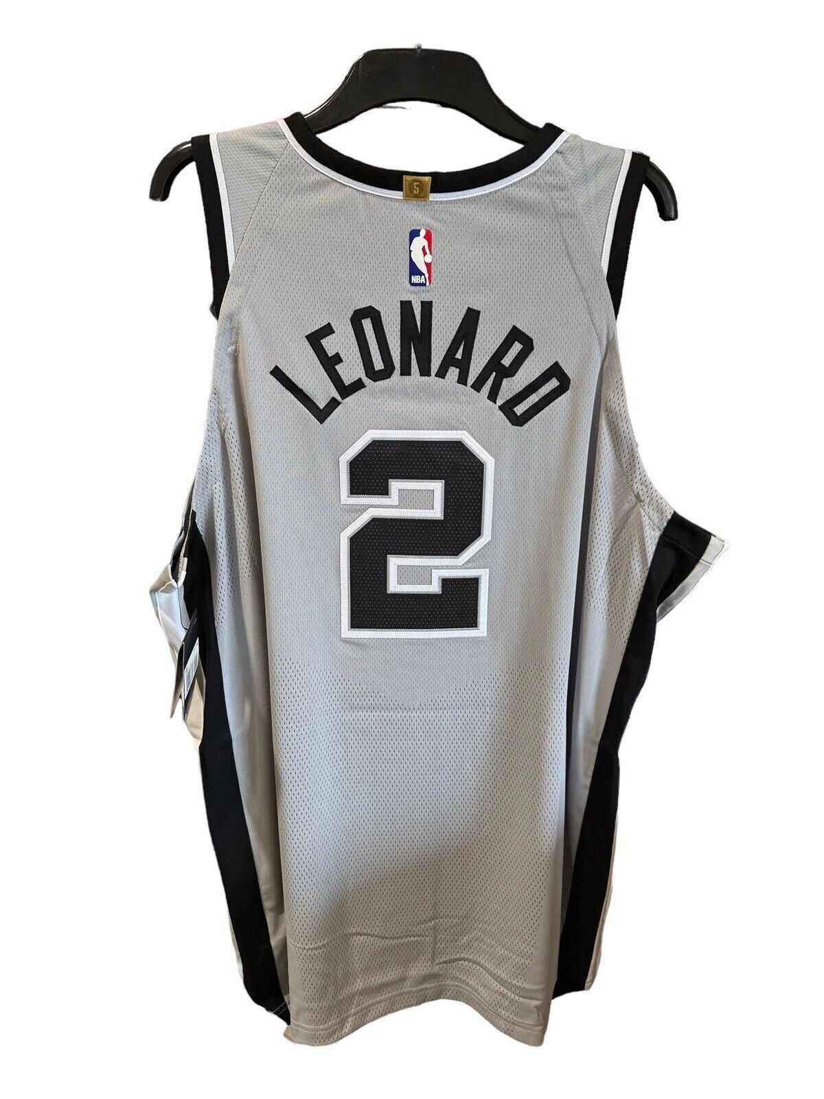 Nike NBA San Antonio Spurs AUTHENTIC Statement Jersey LEONARD Mens 3XL RRP £180