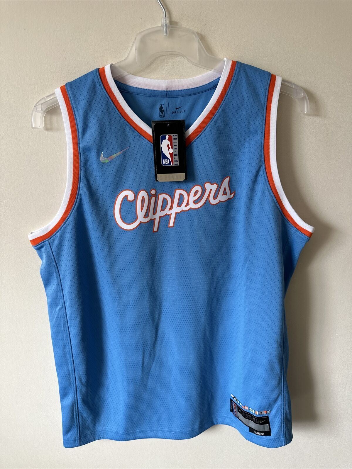 Nike NBA LA Clippers City Edition 75th Anniversary Jersey NUMBER 01 Youth 13-15Y