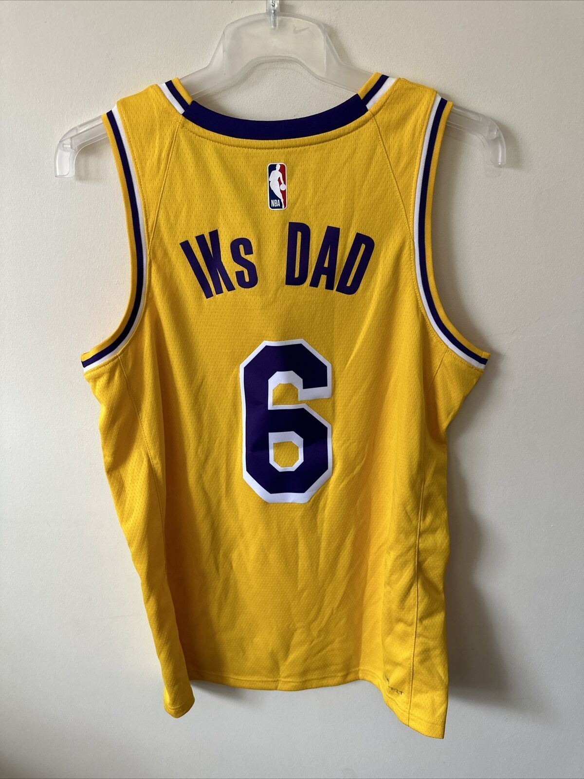 Nike NBA LA Lakers Icon Edition Jersey IKS DAD 6 Basketball Men’s Medium