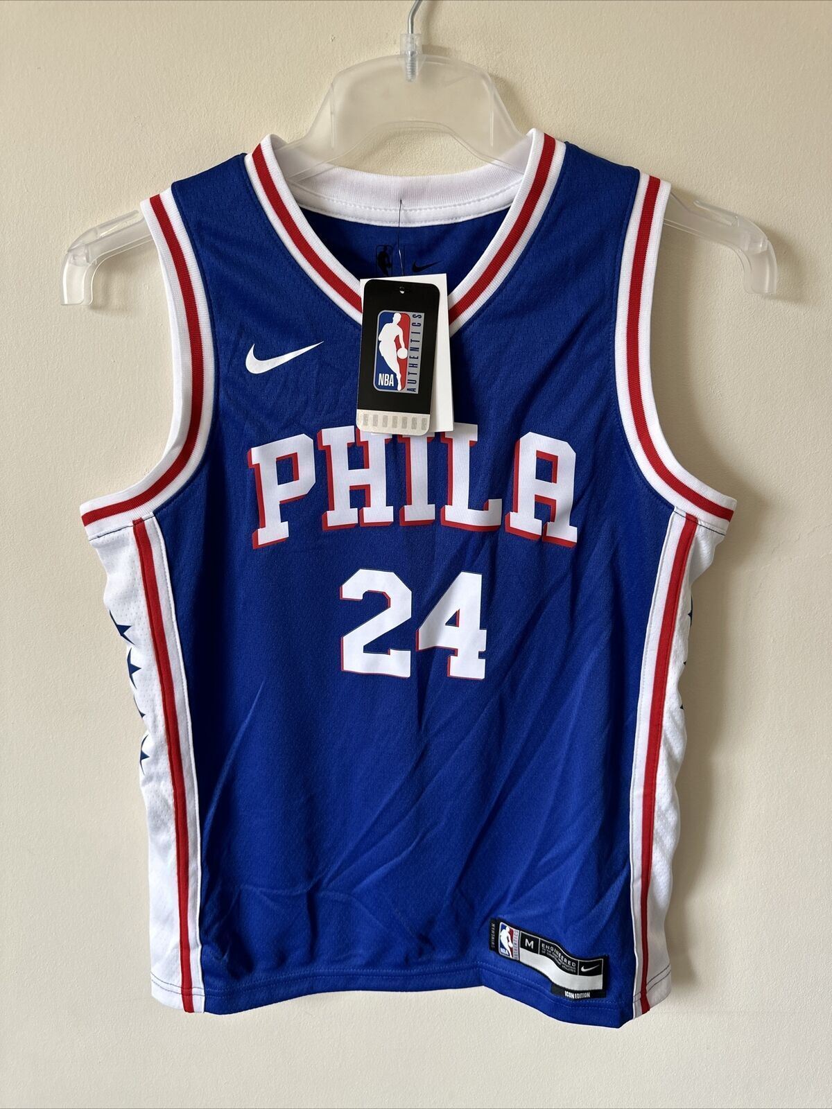Nike NBA Philadelphia 76ers Icon Edition Jersey PAUL ANDRE 23 Youth 10-12  Years