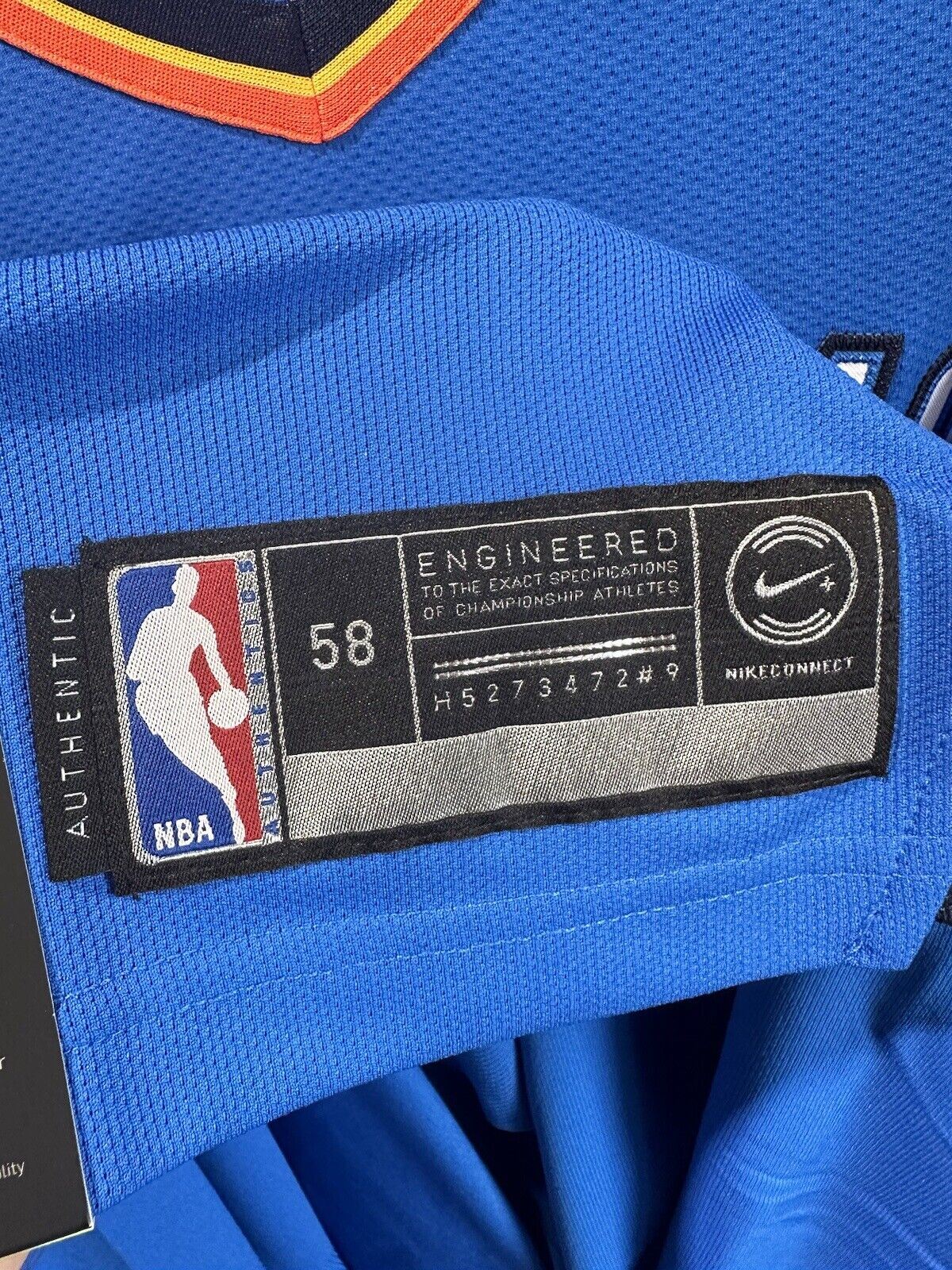 Nike NBA Oklahoma City Thunder AUTHENTIC Icon Jersey WESTBROOK Mens 3XL RRP £180