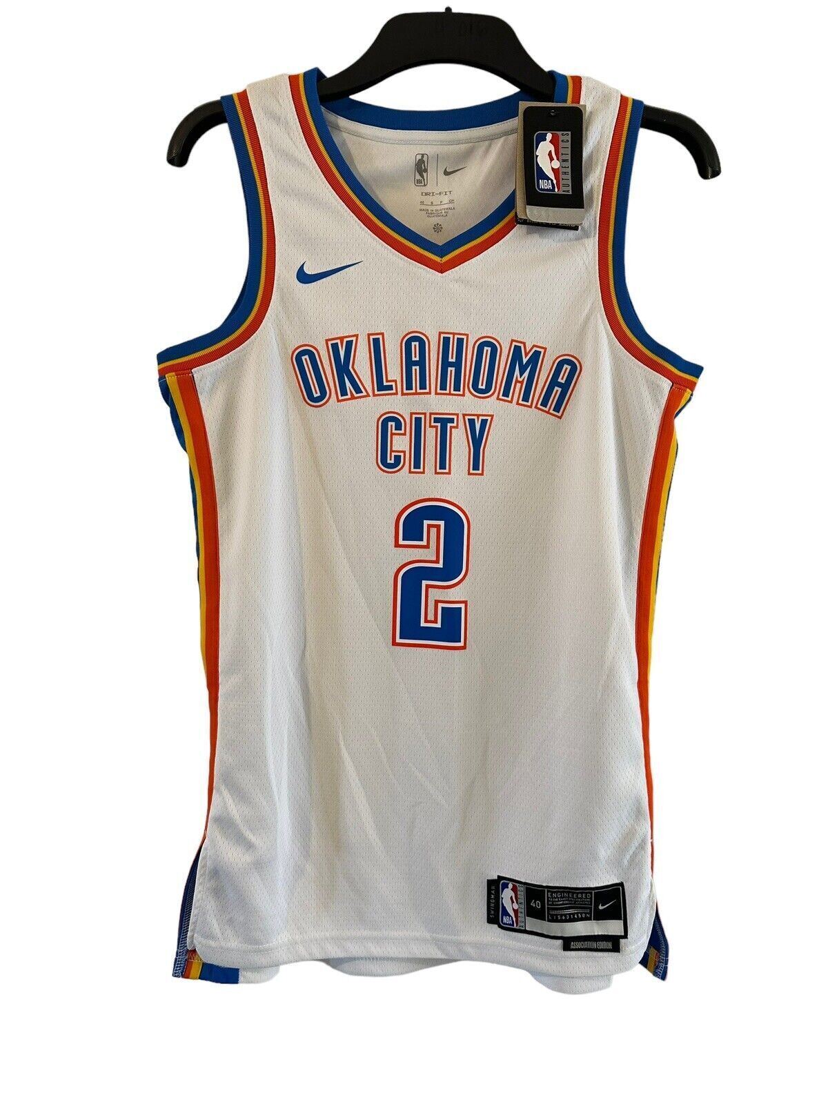 Nike NBA Oklahoma City Association Edition Jersey SHAI 2 Mens Small *DF*