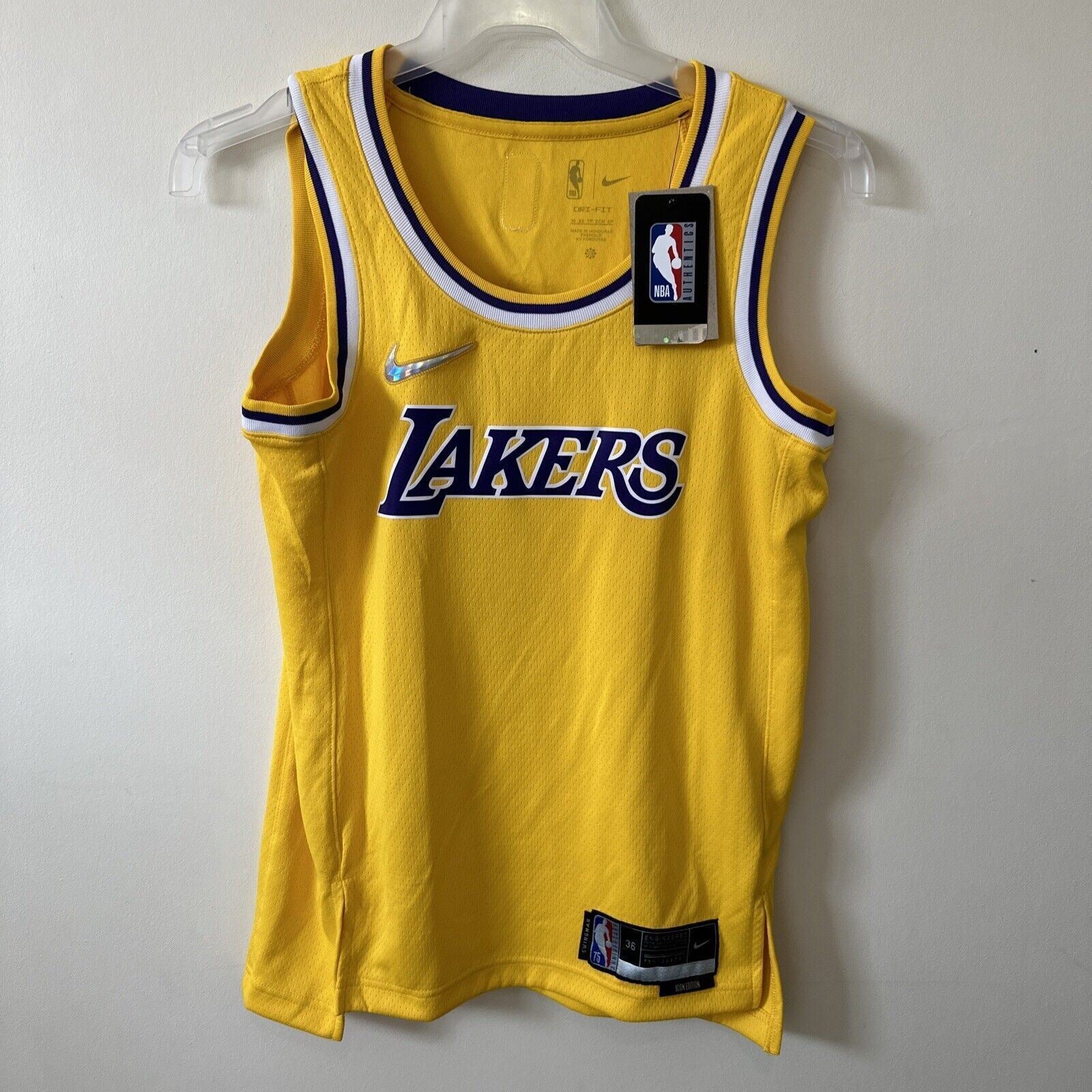 Nike NBA LA Lakers Icon Edition 75th Anniversary Jersey ANTHONY 7 Men’s XS